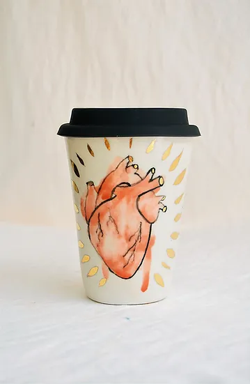 Take away Heart mug